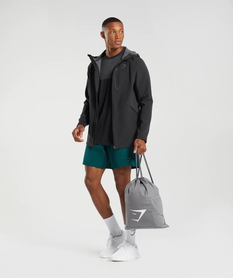 Men's Gymshark Apex Jackets Black | NZ 3NTLBG